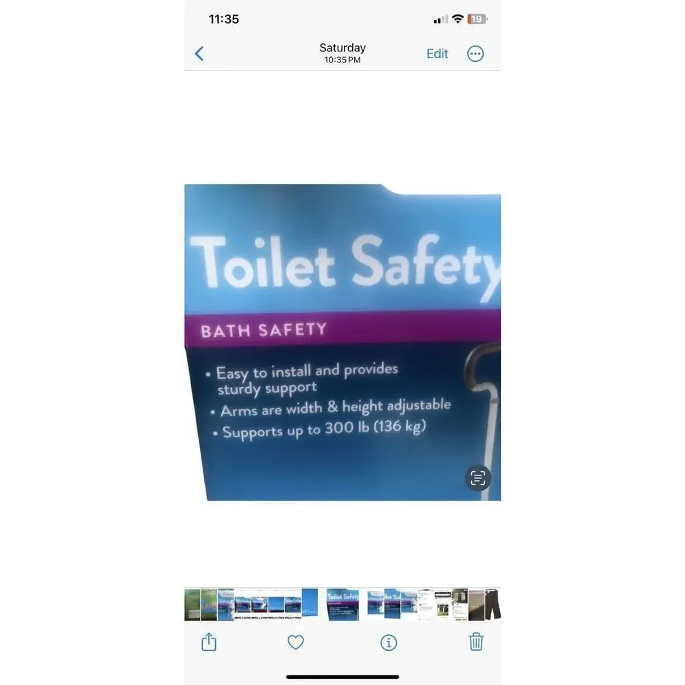 Walgreens Bath Safety Bedside Toilet - Supports up to 350 Pounds